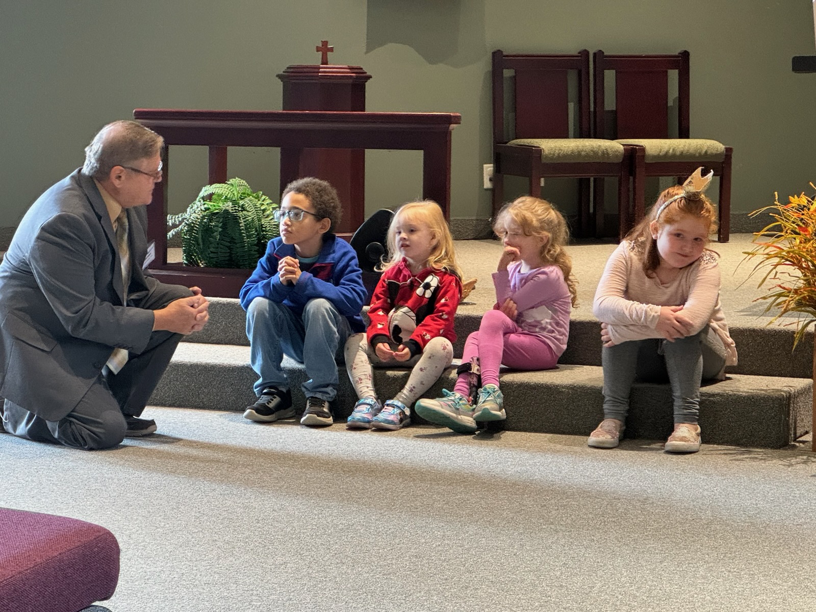 Kids time in worship