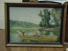 MAN IN ROW BOAT 